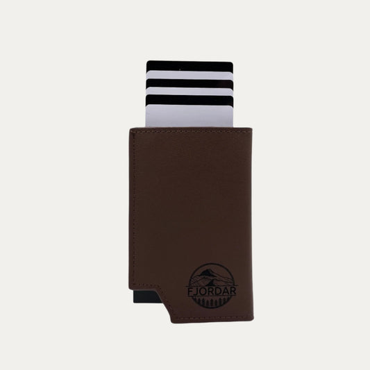 FJORDAR Wallet - Mörk brun - Fjordar